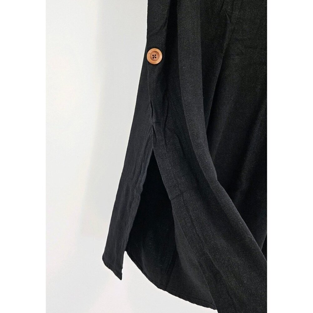 Ophelia Rose Women 1X Cropped Pant Rayon/Linen Pullon Stretch Waistband Hi Rise - Picture 4 of 5
